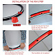 Il cerchio della gomma della bicicletta del PVC protegge i nastri AJEW-GF0001-62-6