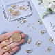 Beebeecraft 1 Box 20Pcs Leverback Earring Findings 24K Gold Plated Brass French Earring Hooks Ear Wire Findings with 20Pcs Dangle Jump Rings for Jewelry Making KK-BBC0010-51-3