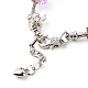 Cuore angelo fiori di trifoglio braccialetto europeo per ragazze adolescenti BJEW-JB06849-8