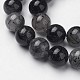 Natural Black Rutilated Quartz Beads Strands G-F362-07-14mm-3