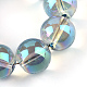 Electroplate Glass Beads Strands EGLA-Q062-10mm-A01-4