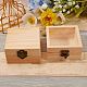 2 pieza 2 estilos caja de madera de pino CON-SZ0001-07-4