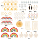 Sunnyclue 113 piezas diy kits de fabricación de aretes con temática del clima lindo DIY-SC0015-46G-2
