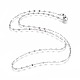 304 Stainless Steel Cable Chain Necklaces NJEW-F265-A-P-1