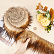 GORGECRAFT Faux Fur Ribbon Brown Fox Fur Fabric 7x180cm Artificial Fur Stripe Precut Fluffy Plush Trim for DIY Craft Clothing Embellishments Rugs Blankets Patches Photographic Background Decoration AJEW-WH0326-16B-3