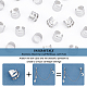 UNICRAFTALE 50pcs Ear Cuff Non-Pierced Earring Setting Fake Earring Findings with Hole Adjustable Stainless Steel Clip-on Earring for DIY Dangling Earring Jewelry Making 10x10mm STAS-UN0037-24-5