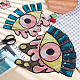 CHGCRAFT 2 Styles Evil Eye Clothes Patches Iron on Patches Sequin Patch Pink Eyes Applique Embroidery Garment Accessory for DIY Sewing Clothing Jeans Handbags PATC-CA0001-08-4