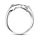 Shegrace más nuevo diseño de moda delfín 925 anillos de puño de plata esterlina JR27A-3