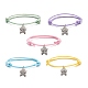 Butterfly Charm Bracelet BJEW-JB07601-1
