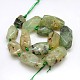 Natural Gemstone Prehnite Beads Strands G-L159-05-3
