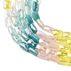 Chapelets de perles en verre électroplaqué&nbsp;EGLA-D300-05-15-3