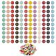 120 pièces 12 couleurs breloques en alliage plaqué or ENAM-SZ0001-64O-1