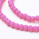 Painted Glass Bead Strands DGLA-S072-4mm-03-2
