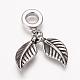 304 Stainless Steel European Dangle Charms OPDL-K001-01AS-1