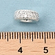 Crémaillère en laiton placage zircone cubique perles européennes KK-K372-12S-3