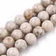 Chapelets de perles maifanite/maifan naturel pierre  G-I187-6mm-01-5