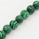 Chapelets de perles en malachite synthétique G-D065-4mm-1