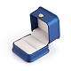 Подарочные коробки кольца из искусственной кожи X-LBOX-L005-A04-2