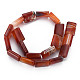 Brazil Red Agate Beads Strands G-S359-351A-2