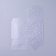 透明なプラスチックポリ塩化ビニール箱のギフト包装  防水折りたたみボックス  正方形  水玉模様  透明  6x6x6cm CON-WH0068-05-2