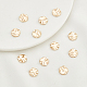 Benecreat 30 packs 18k plaqué or feuille de lotus breloques pendentifs pour bricolage collier bracelet boucle d'oreille fabrication de bijoux artisanat KK-BC0005-24G-NF-4