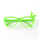 Atractiveウサギの耳の子供用プラスチック製の眼鏡フレーム  芝生の緑  12.5x6.2cm SG-R001-04F-2