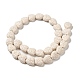 Brins de perles de pierre de lave naturelle X-G-N0114-A36-2