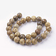 Chapelets de perle en jaspe avec images naturelles G-G735-16-12mm-2