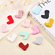 CHGCRAFT 26Pcs 13Colors Boot Shape Silicone Beads for DIY Necklaces Bracelet Keychain Making Handmade Crafts SIL-CA0001-89-5