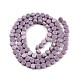 Chapelets de perles en verre opaque de couleur unie GLAA-N052-05B-A20-2