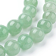 Chapelets de perles en aventurine vert naturel G-G099-12mm-17-3