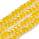Chapelets de perles en verre électroplaqué EGLA-A034-T4mm-B20-1