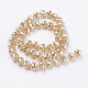 Chapelets de perles en verre électroplaqué EGLA-J146-PL8mm-C01-2