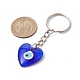Porte-clés pendentifs mauvais œil en verre bleu KEYC-JKC00730-04-3