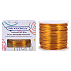BENECREAT 15 Gauge 220FT Aluminum Wire Anodized Jewelry Craft Making Beading Floral Colored Aluminum Craft Wire - Gold AW-BC0001-1.5mm-03-2