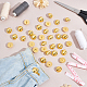 UNICRAFTALE 100Pcs 18mm Diameter 1-Hole Plating Acrylic Dome Shank Buttons Golden Half Round Sewing Buttons for Men Women DIY Shirt Woolen Coats Sewing Crafts and Jewelry Making BUTT-UN0001-10-2