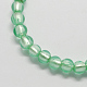Perles en verre d'argent feuille manuelles FOIL-R054-13-2