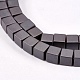 Electroplate Non-Magnetic Hematite Beads Strands X-G-J170B-4x4mm-03-3