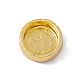 Emaille-Perlen aus echtem 18 Karat vergoldetem Messing KK-F814-04G-M-4
