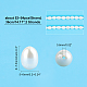 Nbeads 2 Strands Natural Cultured Freshwater Pearl Beads Strands PEAR-NB0001-12-6
