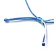 Fabrication de bracelets en cordon de nylon tressé réglable de couleur dégradée AJEW-JB01163-02-4