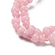 Chapelets de perles de jade blanche naturelle G-C039-B03-4