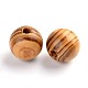 Perle di legno naturale rotonde WOOD-Q009-16mm-LF-2