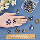 SUNNYCLUE 1 Box 20Pcs 2 Style Evil Eye Charms Rhinestone Frog Charm Owl Charms for Jewelry Making Antique Bronze Charms Bulk Animal Charms Earring Necklace Bracelet Supplies DIY Craft Adult Women FIND-SC0002-69-3