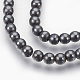 Chapelets de perles en hématite synthétique sans magnétiques G-F585-C09-4mm-1