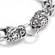 304 Stainless Steel Curb Chain Bracelets BJEW-F274-01AS-2