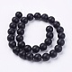 Brins noir de perles de pierre naturelle X-G-R193-01-12mm-2