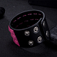 Unisex Fashion Leather Cord Alloy Studded Bracelets BJEW-BB15511-E-4