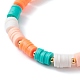 Ensemble de bracelets de perles d'argile polymère faits à la main BJEW-TA00043-01-7