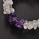 Chips Gemstone Beaded Stretch Bracelets BJEW-JB01825-02-2